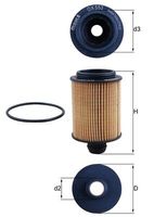 MAHLE Filtre à huile