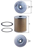 MAHLE Filtre à huile