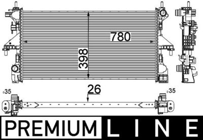 Radiateur, refroidissement du moteur
