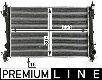 Radiateur, refroidissement du moteur