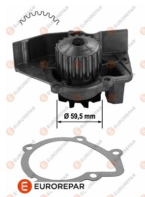 Pompe à eau, refroidissement du moteur