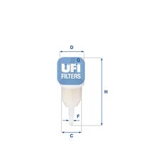 UFI Filtre à carburant