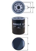 MAHLE Filtre à huile