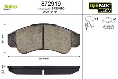 Kit de plaquettes de frein, frein à disque