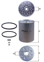 MAHLE Filtre à carburant