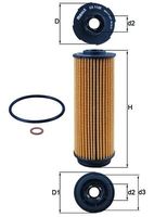 MAHLE Filtre à huile