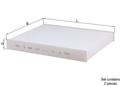 Filtre, air de l'habitacle