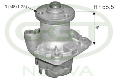 Pompe à eau, refroidissement du moteur