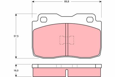 Kit de plaquettes de frein, frein à disque