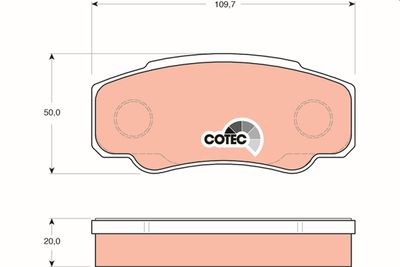 Kit de plaquettes de frein, frein à disque
