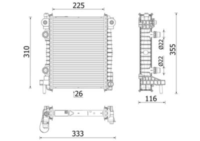 Radiateur, refroidissement du moteur