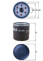 MAHLE Filtre à huile
