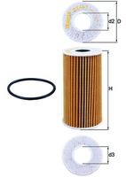 MAHLE Filtre à huile