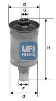 UFI Filtre à carburant