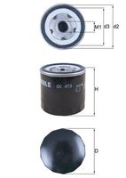 MAHLE Filtre à huile