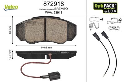 Kit de plaquettes de frein, frein à disque