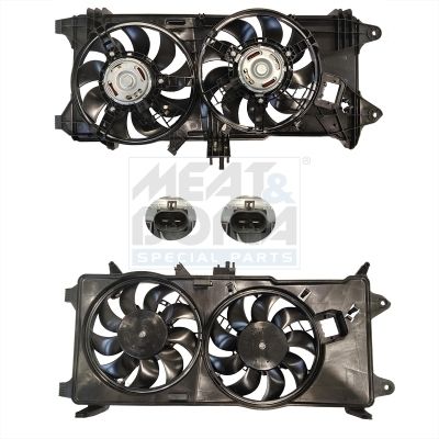 Moteur électrique, ventilateur pour radiateurs