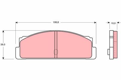 Kit de plaquettes de frein, frein à disque