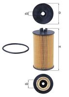 MAHLE Filtre à huile