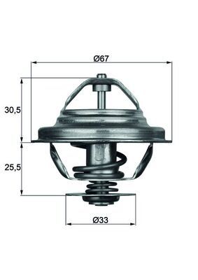 Thermostat, liqiuide de refroidissement
