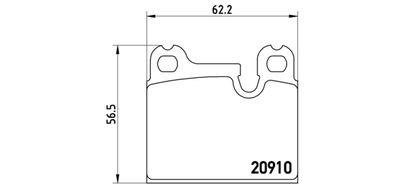 Kit de plaquettes de frein, frein à disque