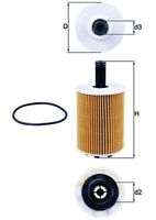 MAHLE Filtre à huile