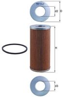 MAHLE Filtre à huile