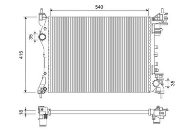 Radiateur, refroidissement du moteur