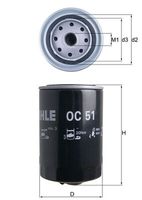 MAHLE Filtre à huile
