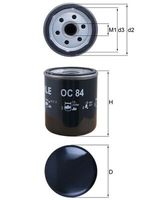 MAHLE Filtre à huile