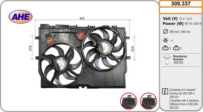 Ventilateur, refroidissement du moteur